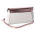 Michael Kors Jet Set MD Convertible Pouchette Crossbody Vanilla MK Pink Metallic Michael Kors Handbags & Purses